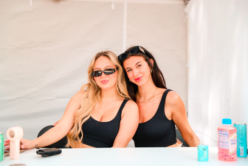 Smiles at the check-in table at the Dancers Royale charity golf tournament